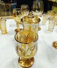 PVD Glass IPG Gold Coating Machine, Crystal Cups Gold Film Ion Plating Equipment
