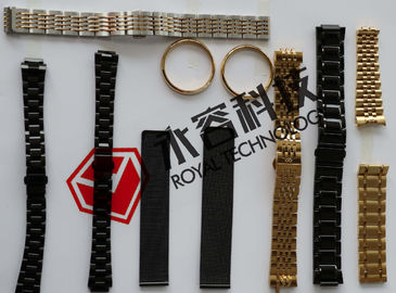 Łańcuchy do zegarków Pozłacane PVD, wysokoodblaskowa maszyna do powlekania cienkich warstw na części do zegarków IPG Gold / Black Coating