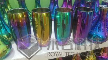 Szkło Shisha Rainbow Powłoki dekoracyjne, Powłoka próżniowa ze szkła PVD, Popielniczka szklana Kolory tęczy
