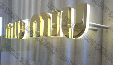Billboard z oświetleniem LED High Vacuum Metallizing Equipment, 3D SS Letters IP Gold Plating Machine