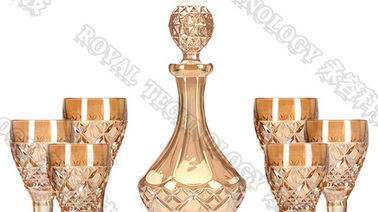 Biżuteria ze szkła Arc Ion Sprzęt do próżniowego pokrycia, szklane butelki, słoiki, szklany naszyjnik TiN Gold Coating, srebrny
