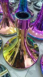 Powłoka dekoracyjna PVD Multi-Arc, katody łukowe PVD Maszyna do powlekania szkła, powłoka PVD tęczowy szklany wazon