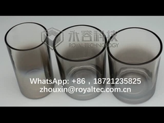 Szkło grafitowo-szare, przydymiony szary kolor