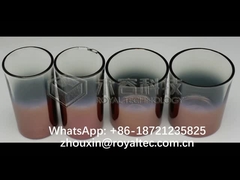 Miedź PVD - różowe złoto na szkle