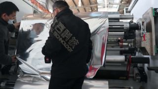 Folia z tworzywa sztucznego PE R2R metalizacja aluminium